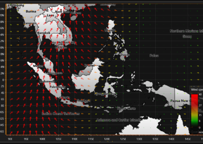 Image of wind data chart example for WPF and WinForms.